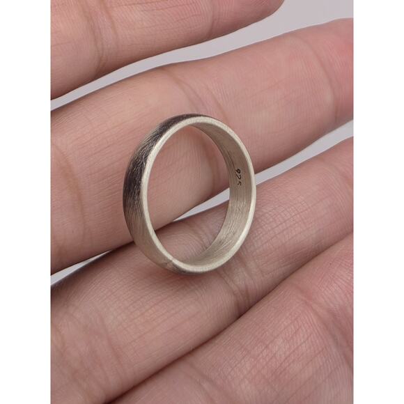 BAND STERLING SILVER 925 OXIDIZED RING SIZE 9.5 - Picture 13 of 15